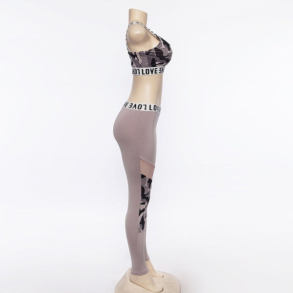 Seamless Camo Patchwork Yoga Set Women Gym Clothes Bra Crop Top Legging Shorts Sexy Fitness Sportswear Running Workout Tracksuit | Vimost Shop.