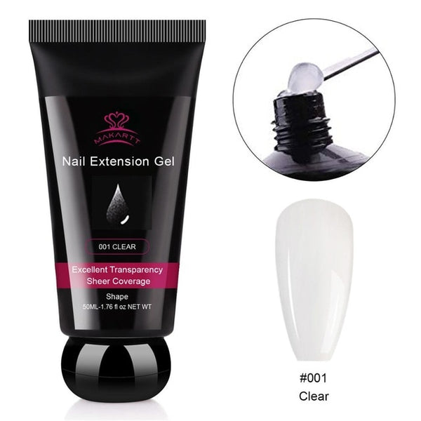 Poly Extension Nail Gel 50ML Acrylic Nail Enhancement Crystal Jelly Lacquer Builder Gel UV Hybrid gel Tip | Vimost Shop.