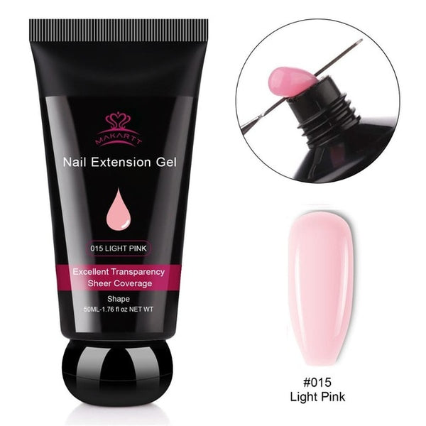 Poly Extension Nail Gel 50ML Acrylic Nail Enhancement Crystal Jelly Lacquer Builder Gel UV Hybrid gel Tip | Vimost Shop.