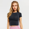 Seamless Sports Yoga Bra Top Fitness Dance Tracksuit Fashion Short Sleeve Top Sportswear Gym Work Out Casual Clothing Outfits | Vimost Shop.
