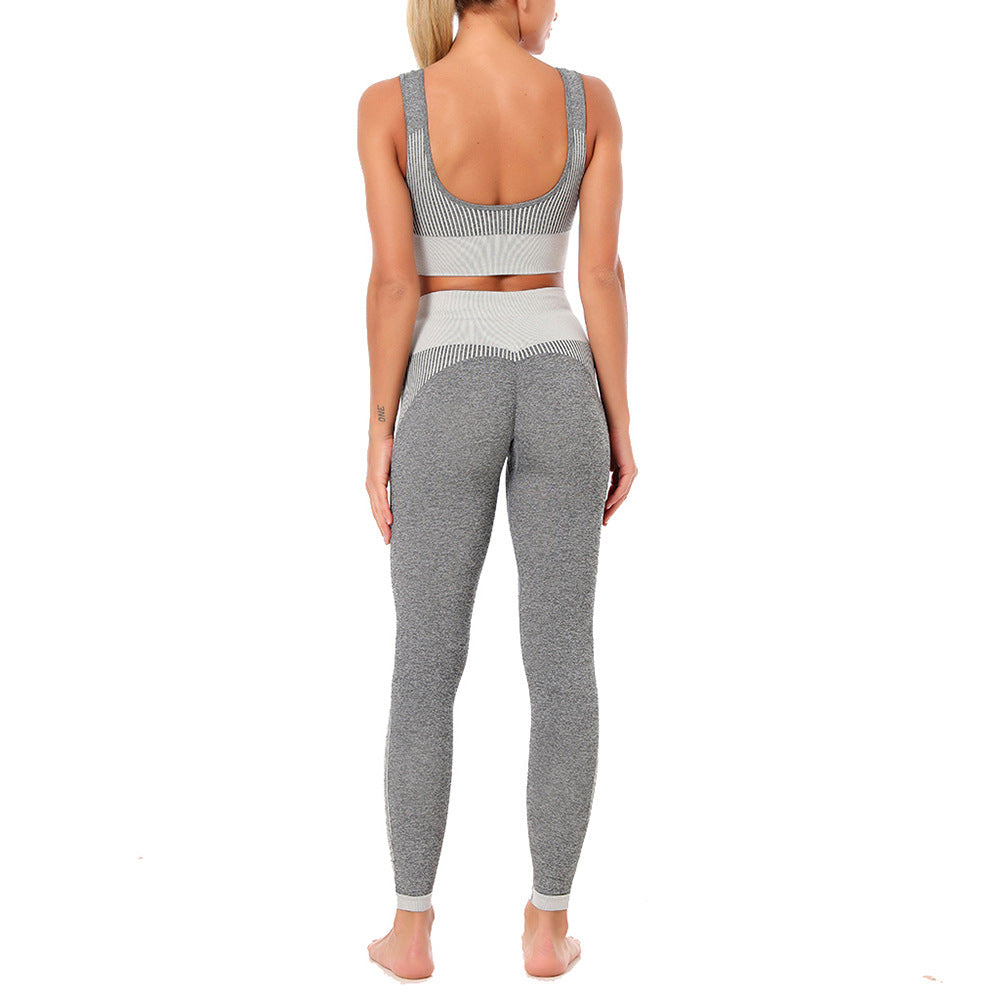 Yoga Set Sports Bra and Leggings Jogging Women Gym Set Clothes Seamless Workout Sports Tights Women Fitness Sports Suit | Vimost Shop.