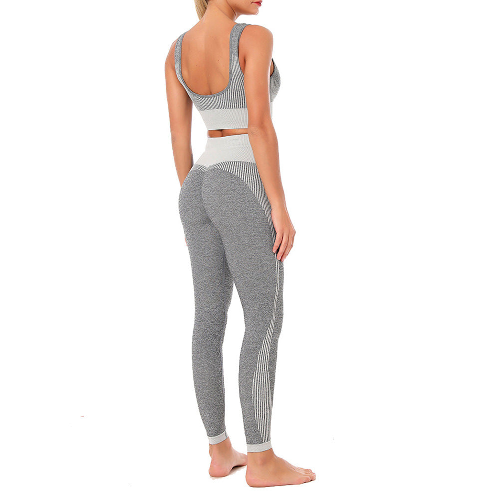 Yoga Set Sports Bra and Leggings Jogging Women Gym Set Clothes Seamless Workout Sports Tights Women Fitness Sports Suit | Vimost Shop.