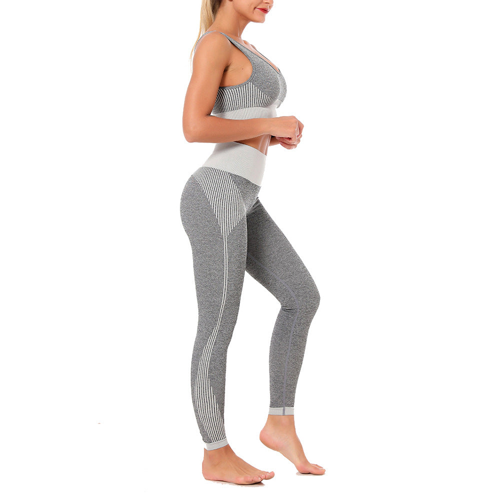 Yoga Set Sports Bra and Leggings Jogging Women Gym Set Clothes Seamless Workout Sports Tights Women Fitness Sports Suit | Vimost Shop.