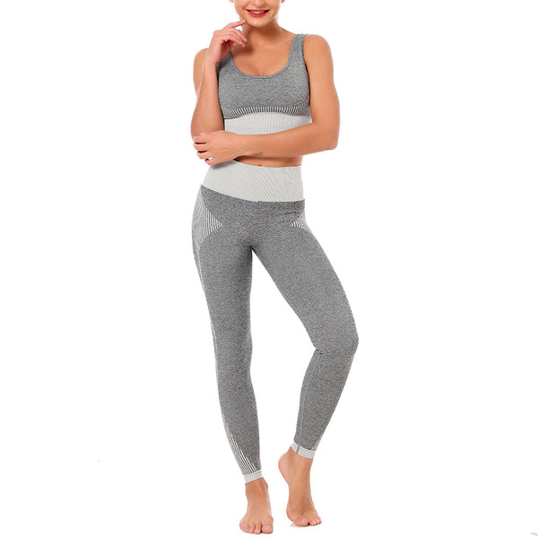 Yoga Set Sports Bra and Leggings Jogging Women Gym Set Clothes Seamless Workout Sports Tights Women Fitness Sports Suit | Vimost Shop.