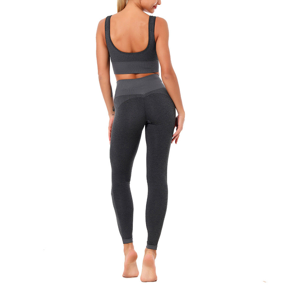 Yoga Set Sports Bra and Leggings Jogging Women Gym Set Clothes Seamless Workout Sports Tights Women Fitness Sports Suit | Vimost Shop.