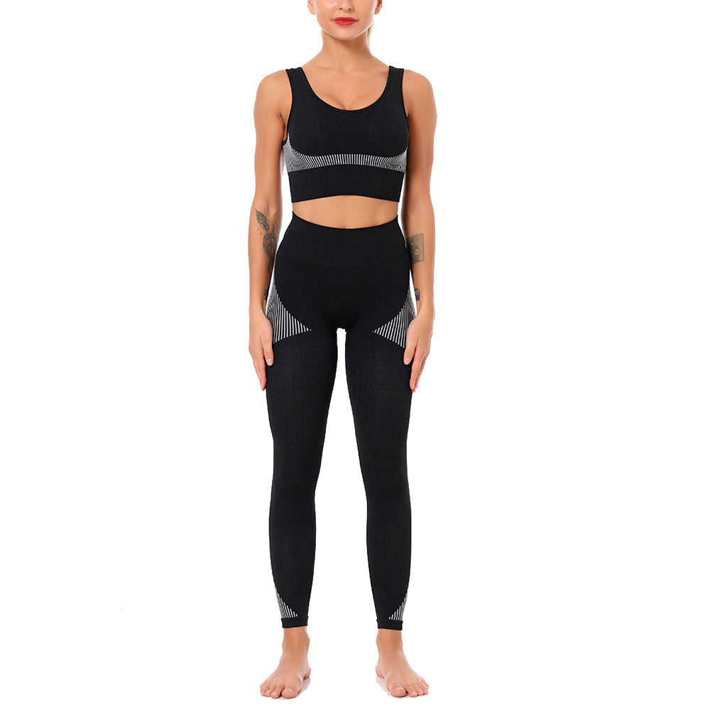Yoga Set Sports Bra and Leggings Jogging Women Gym Set Clothes Seamless Workout Sports Tights Women Fitness Sports Suit | Vimost Shop.