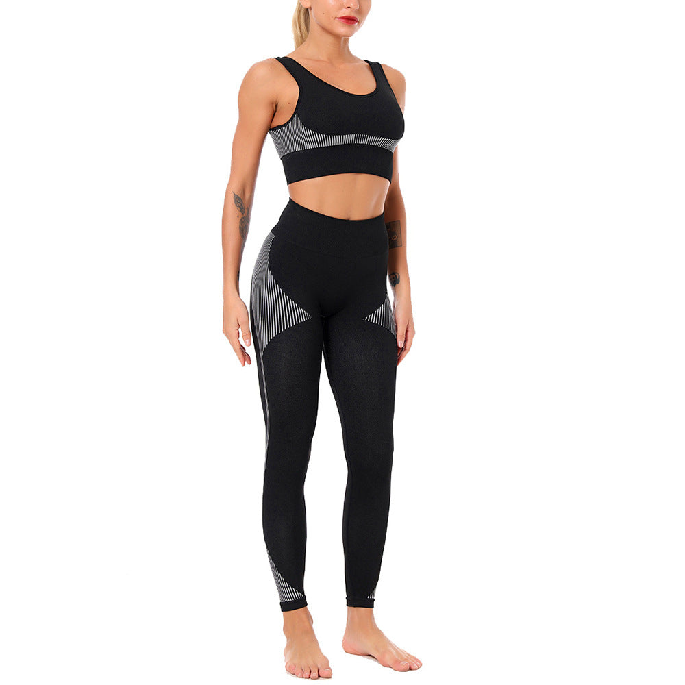 Yoga Set Sports Bra and Leggings Jogging Women Gym Set Clothes Seamless Workout Sports Tights Women Fitness Sports Suit | Vimost Shop.