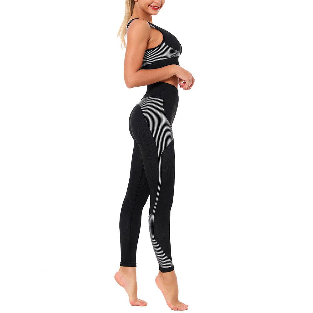 Yoga Set Sports Bra and Leggings Jogging Women Gym Set Clothes Seamless Workout Sports Tights Women Fitness Sports Suit | Vimost Shop.