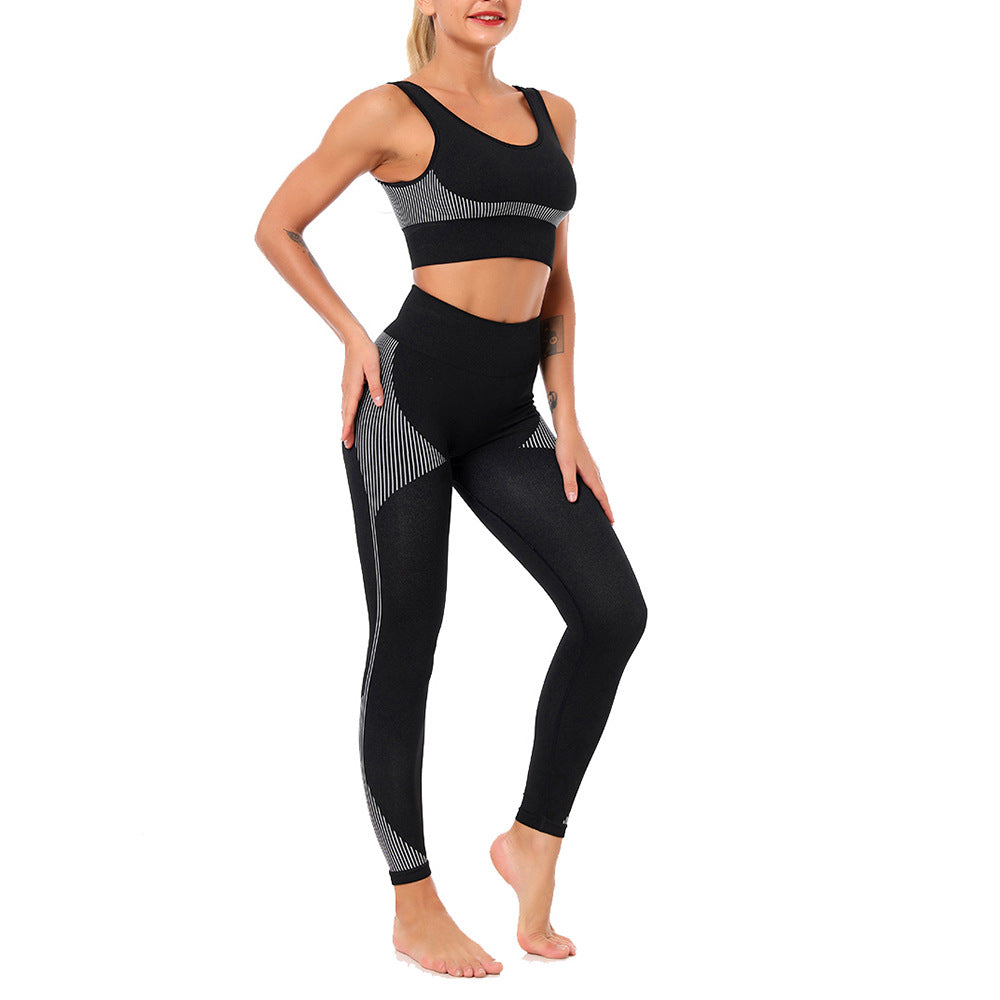 Yoga Set Sports Bra and Leggings Jogging Women Gym Set Clothes Seamless Workout Sports Tights Women Fitness Sports Suit | Vimost Shop.