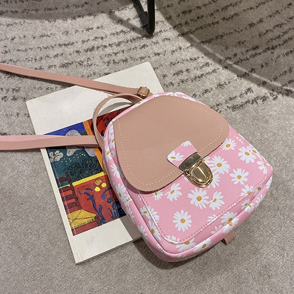 Small flower Backpack Fashion Lady Backpack Mini Soft Multifunction Small Backpack Women Lady Shoulder Bag Women | Vimost Shop.