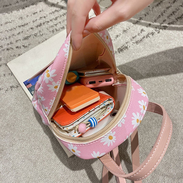 Small flower Backpack Fashion Lady Backpack Mini Soft Multifunction Small Backpack Women Lady Shoulder Bag Women | Vimost Shop.