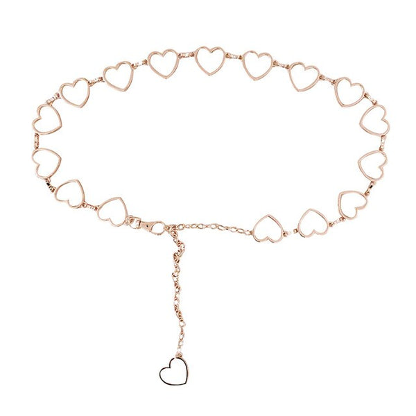 Simple Love Heart Shaped Waist Chains Men Women Street Fashion Pants Chain Clothing Accessories Jewelry ремни hot sale | Vimost Shop.