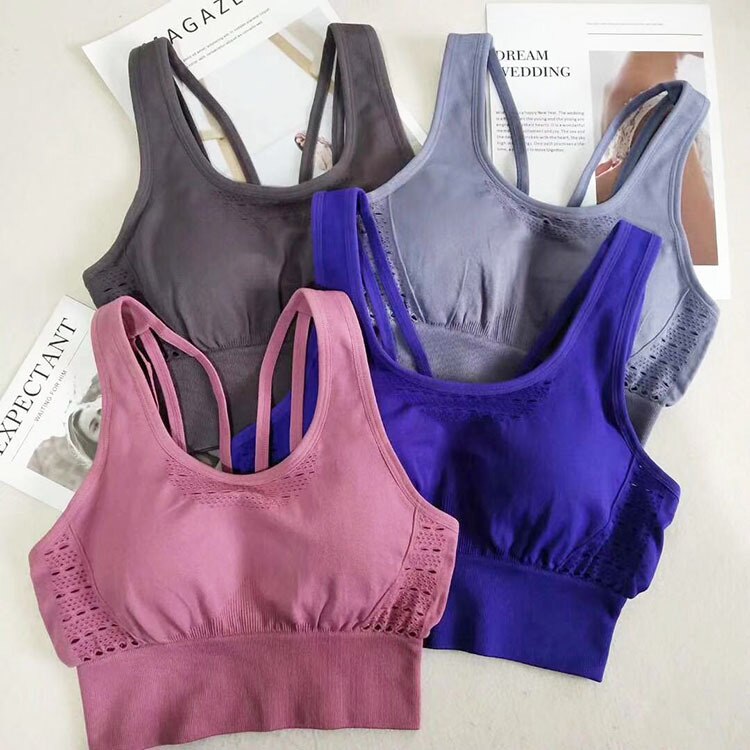 Seamless Sports Yoga Bra Top Fitness Running Tracksuit Fashion Tank Top Push Up Sportswear Gym Work Out Casual Clothing Outfits | Vimost Shop.