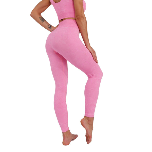 Seamless Fluorescent Sports Yoga Set Gym Fitness Tracksuit Fashion Bra Top And Leggings Set Jogging Push Up Workout Clothing | Vimost Shop.