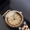 Men Wristwatches Quartz Movement Complete Calendar Wood Watch Week Display relogio masculino in Gift Box | Vimost Shop.
