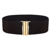 Fashion Female Brief Artificial Leather Wide Belt Women Elastic Cummerbund Strap Dress Accessories Alloy Stretch Buckle Girdle | Vimost Shop.