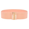 Fashion Female Brief Artificial Leather Wide Belt Women Elastic Cummerbund Strap Dress Accessories Alloy Stretch Buckle Girdle | Vimost Shop.