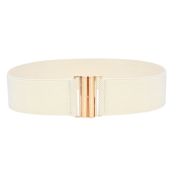 Fashion Female Brief Artificial Leather Wide Belt Women Elastic Cummerbund Strap Dress Accessories Alloy Stretch Buckle Girdle | Vimost Shop.