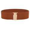 Fashion Female Brief Artificial Leather Wide Belt Women Elastic Cummerbund Strap Dress Accessories Alloy Stretch Buckle Girdle | Vimost Shop.