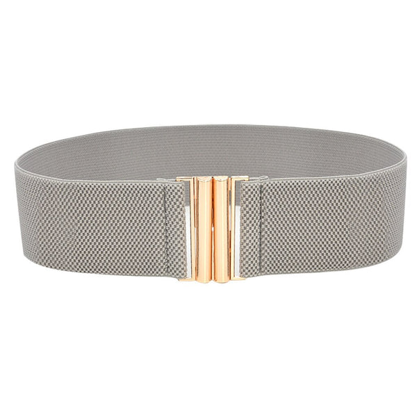 Fashion Female Brief Artificial Leather Wide Belt Women Elastic Cummerbund Strap Dress Accessories Alloy Stretch Buckle Girdle | Vimost Shop.