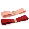 Fashion Female Brief Artificial Leather Wide Belt Women Elastic Cummerbund Strap Dress Accessories Alloy Stretch Buckle Girdle | Vimost Shop.