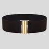 Fashion Female Brief Artificial Leather Wide Belt Women Elastic Cummerbund Strap Dress Accessories Alloy Stretch Buckle Girdle | Vimost Shop.
