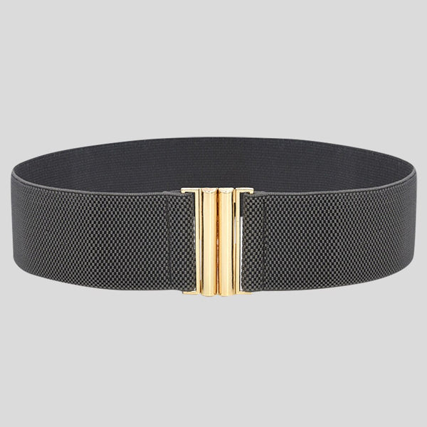 Fashion Female Brief Artificial Leather Wide Belt Women Elastic Cummerbund Strap Dress Accessories Alloy Stretch Buckle Girdle | Vimost Shop.