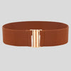 Fashion Female Brief Artificial Leather Wide Belt Women Elastic Cummerbund Strap Dress Accessories Alloy Stretch Buckle Girdle | Vimost Shop.