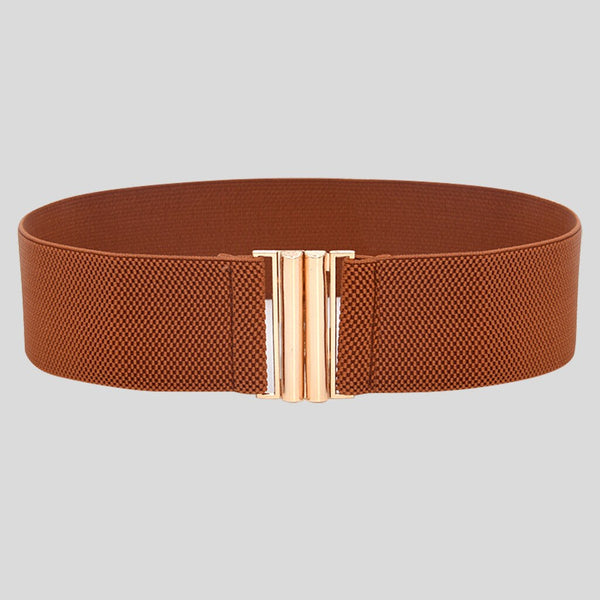 Fashion Female Brief Artificial Leather Wide Belt Women Elastic Cummerbund Strap Dress Accessories Alloy Stretch Buckle Girdle | Vimost Shop.