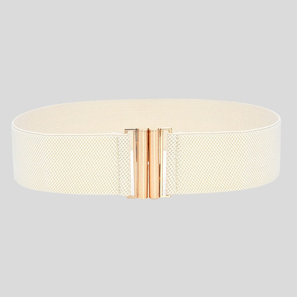 Fashion Female Brief Artificial Leather Wide Belt Women Elastic Cummerbund Strap Dress Accessories Alloy Stretch Buckle Girdle | Vimost Shop.