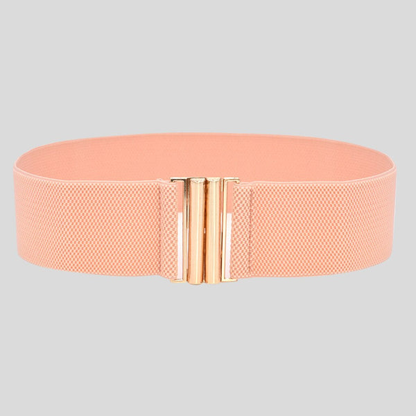 Fashion Female Brief Artificial Leather Wide Belt Women Elastic Cummerbund Strap Dress Accessories Alloy Stretch Buckle Girdle | Vimost Shop.