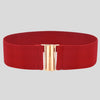 Fashion Female Brief Artificial Leather Wide Belt Women Elastic Cummerbund Strap Dress Accessories Alloy Stretch Buckle Girdle | Vimost Shop.
