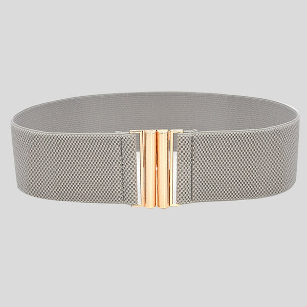 Fashion Female Brief Artificial Leather Wide Belt Women Elastic Cummerbund Strap Dress Accessories Alloy Stretch Buckle Girdle | Vimost Shop.