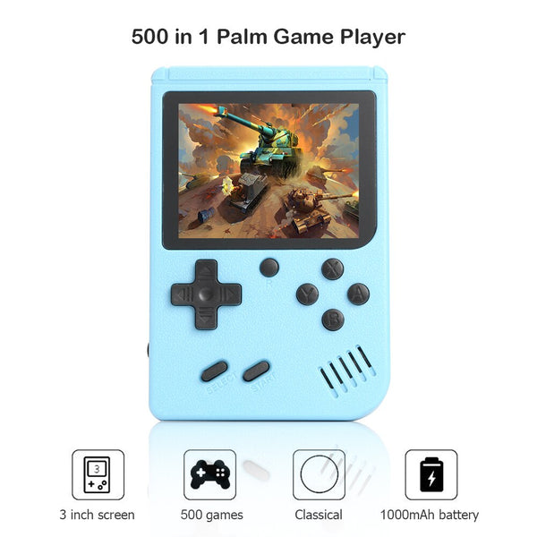 Portable Retro Video Game Console 3.0 Inch Handheld Game Player Built-in 500 Classic Games Mini Pocket Gamepad for Kids Gift | Vimost Shop.