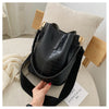 Fashion Pu Leather Big Bag Women's New Crocodile Shoulder Bucket Bag Large Capacity Travel Broadband Ladies Party Messenger Bag | Vimost Shop.