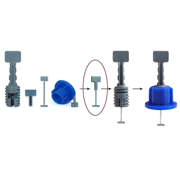 50pcs Flat Ceramic Floor Wall Construction Tools Reusable Tile Leveling System Kittile Leveling System Kit For Tile drop ship | Vimost Shop.