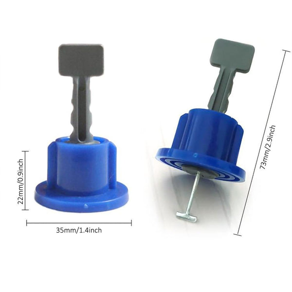 50pcs Flat Ceramic Floor Wall Construction Tools Reusable Tile Leveling System Kittile Leveling System Kit For Tile drop ship | Vimost Shop.