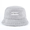 Faux Fur Winter Bucket Hat For Women Girl Fashion Solid Thickened Soft Warm Fishing Cap Outdoor Lady Plush Fluffy Panama | Vimost Shop.