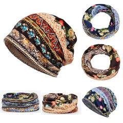 Unisex Print Hat New Winter Hats Women's Cotton Solid Warm Hot Sale HIP HOP Knitted Hat Men Women Caps Beanies Head Wrap Cap 7.6