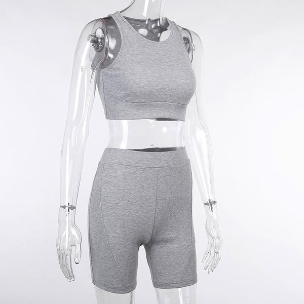 Seamless Ribbing Yoga Sets Women Gym Clothes Bra Top And Shorts Sexy Fitness Sportswear Suit Running Workout Energy Tracksuit | Vimost Shop.