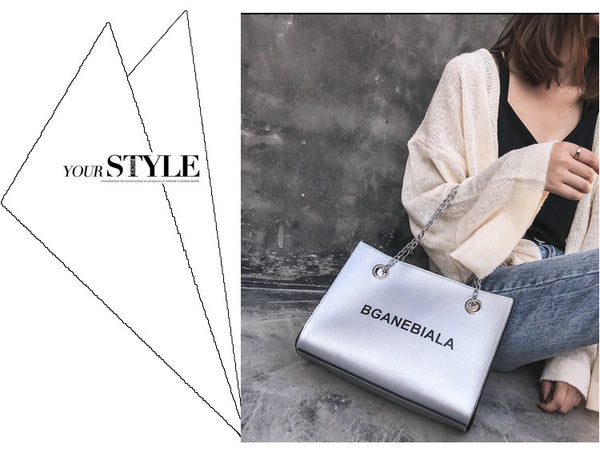 Fashion Women Bags Shoulder Crossbody Hand Long Chain Letter Printed Club Bucket Bag Girls Teenagers Handbag Female Luxury Tote | Vimost Shop.