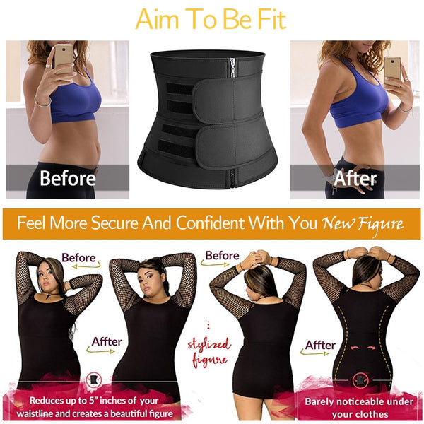 Women Waist Trainer Neoprene Body Shaper Belt Slimming Sheath Belly Reducing Shaper Tummy Sweat Shapewear Workout Shaper Corset | Vimost Shop.