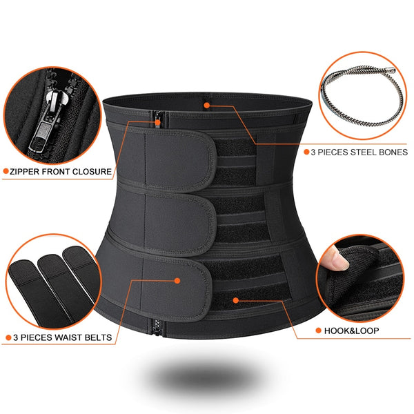 Women Waist Trainer Neoprene Body Shaper Belt Slimming Sheath Belly Reducing Shaper Tummy Sweat Shapewear Workout Shaper Corset | Vimost Shop.