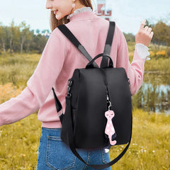 New Women's Anti-theft Backpack Fashion Simple Solid School Bag Oxford Cloth Shoulder Bag Travel Shopping Backpack Mochila