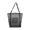 Women Mesh Shoulder Bag Extra Large Capacity Handbag Solid Beach Bags Female Big Tote Ladies Simple Shopping Bag | Vimost Shop.