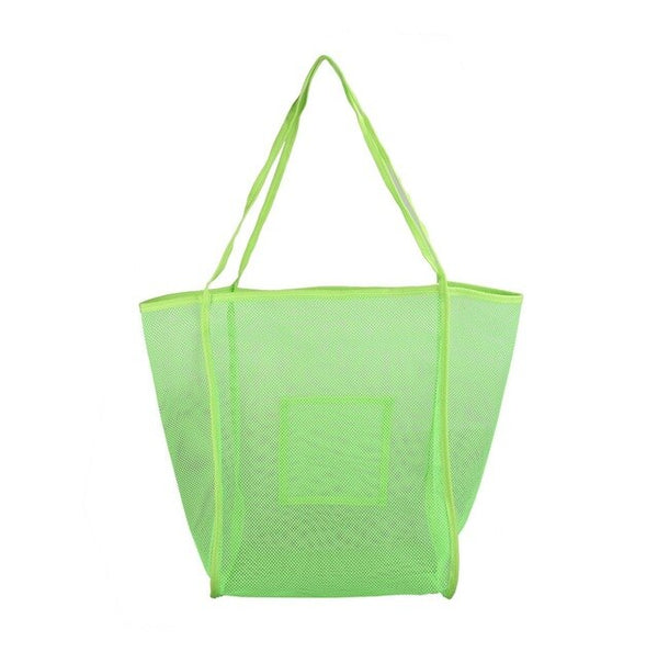 Women Mesh Shoulder Bag Extra Large Capacity Handbag Solid Beach Bags Female Big Tote Ladies Simple Shopping Bag | Vimost Shop.