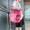 Women Mesh Shoulder Bag Extra Large Capacity Handbag Solid Beach Bags Female Big Tote Ladies Simple Shopping Bag | Vimost Shop.