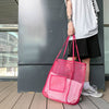 Women Mesh Shoulder Bag Extra Large Capacity Handbag Solid Beach Bags Female Big Tote Ladies Simple Shopping Bag | Vimost Shop.
