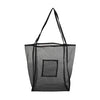 Women Mesh Shoulder Bag Extra Large Capacity Handbag Solid Beach Bags Female Big Tote Ladies Simple Shopping Bag | Vimost Shop.