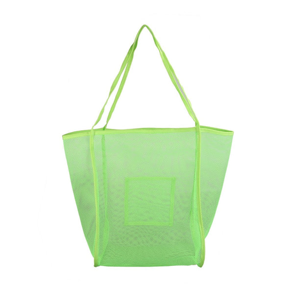 Women Mesh Shoulder Bag Extra Large Capacity Handbag Solid Beach Bags Female Big Tote Ladies Simple Shopping Bag | Vimost Shop.